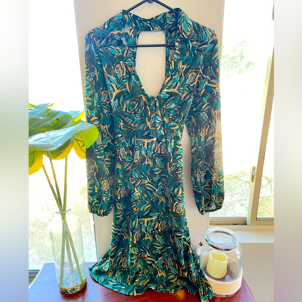 Max & Ash safari print MIDI dress.